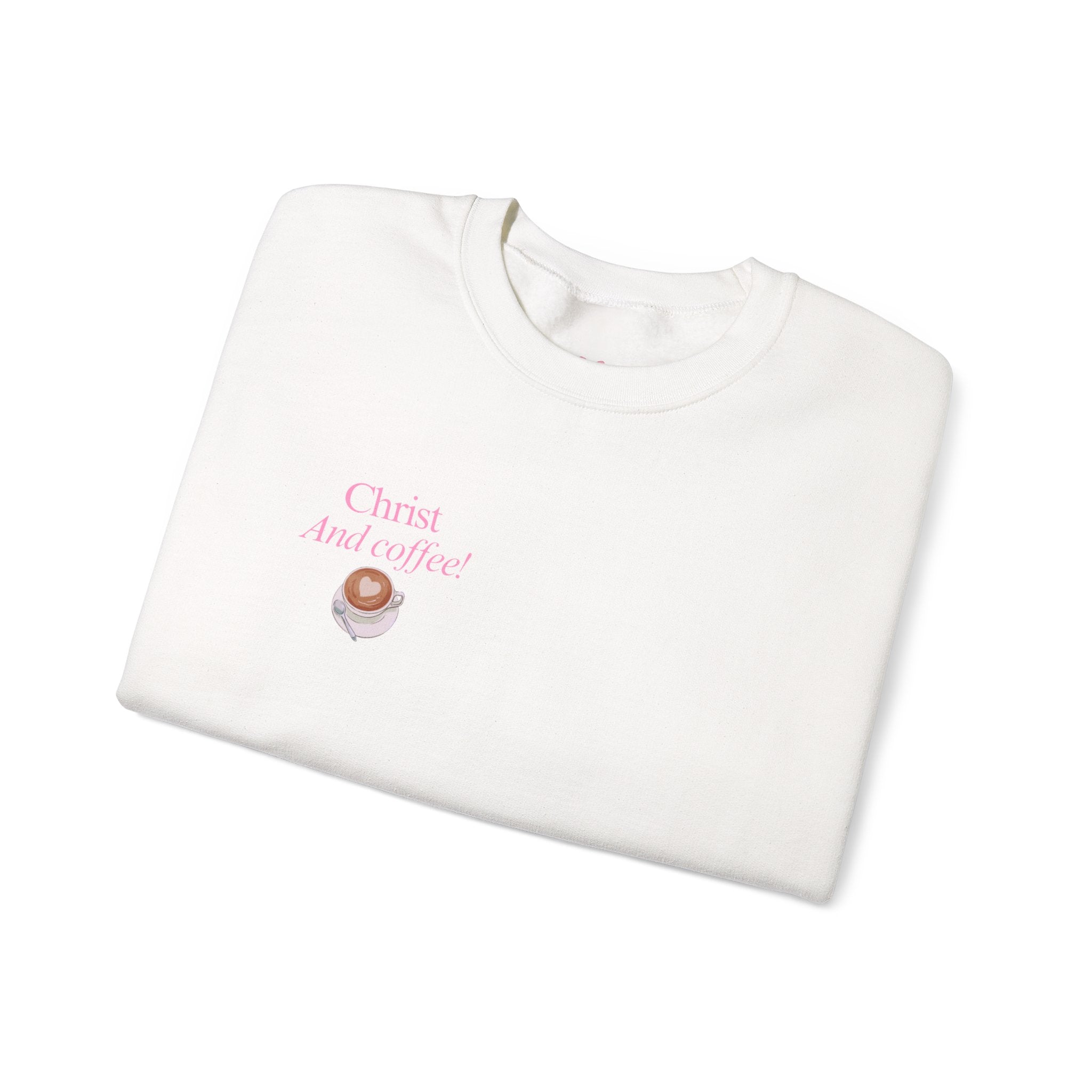 Christ, Coffee, and Conservative values Crewneck